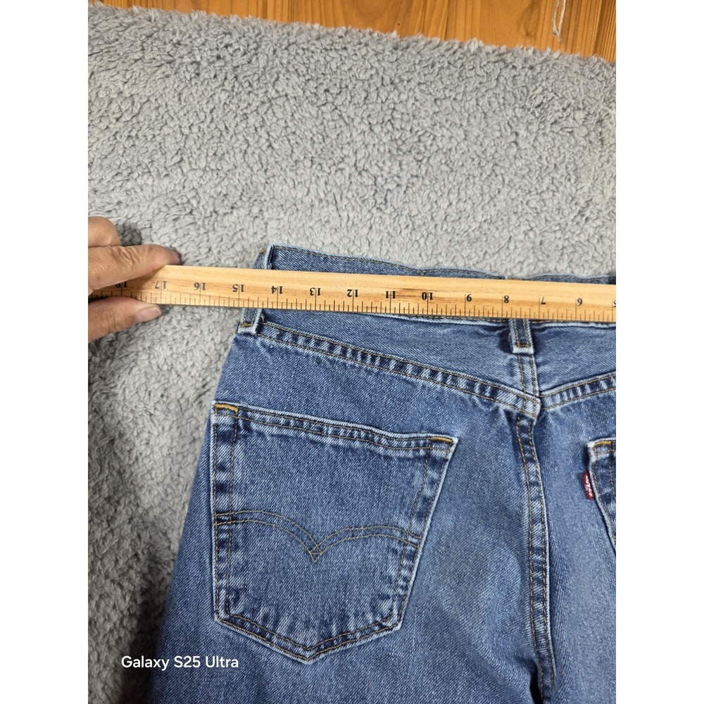 MENS LEVIS 550 Premium JEANS‎ SZ 29x34 DENIM Straight Leg - Picture 6 of 9
